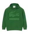 Lacoste Embroidered Hoodie In Green