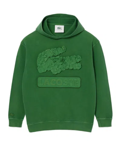 Lacoste Embroidered Hoodie In Green