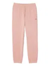 Lacoste Embroidered-logo Drawstring Track Pants In Pink