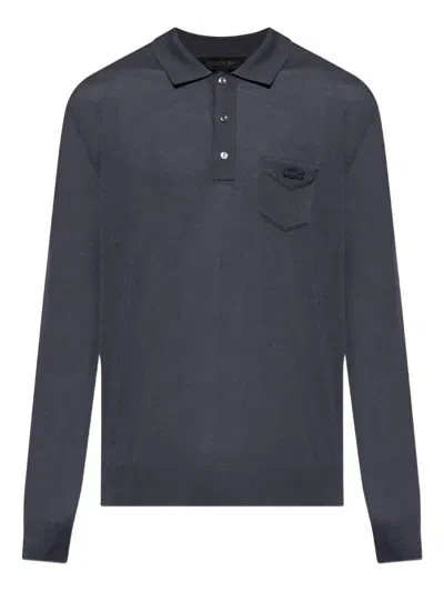 Lacoste Embroidered-logo Polo Shirt In Blue