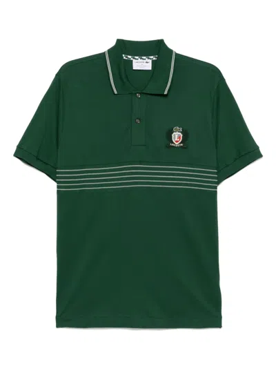 Lacoste Embroidered Logo Polo Shirt In Green