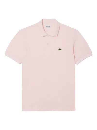 Lacoste Embroidered-logo Polo Shirt In Red