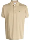 LACOSTE EMBROIDERED-LOGO SHORT-SLEEVE POLO SHIRT
