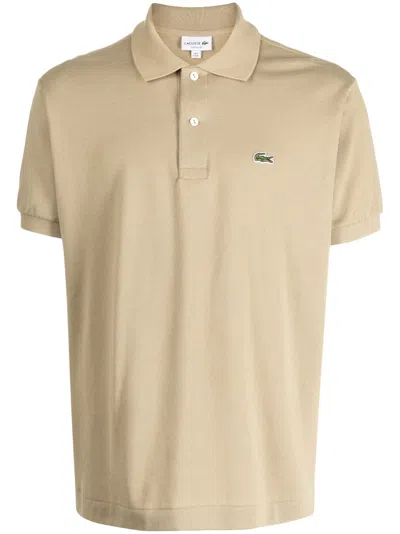 LACOSTE EMBROIDERED-LOGO SHORT-SLEEVE POLO SHIRT