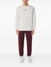 Lacoste Embroidered Logo Sweater In White