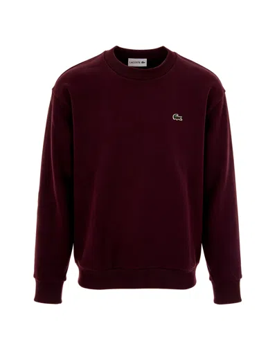 Lacoste Embroidered Loopback Cotton Sweatshirt In Multi