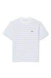 Lacoste Essentials Stripe Cotton T-shirt In Multi
