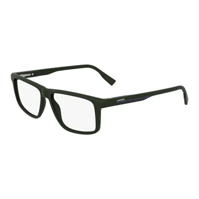 Lacoste Rectangle Full-rim Glasses In Black