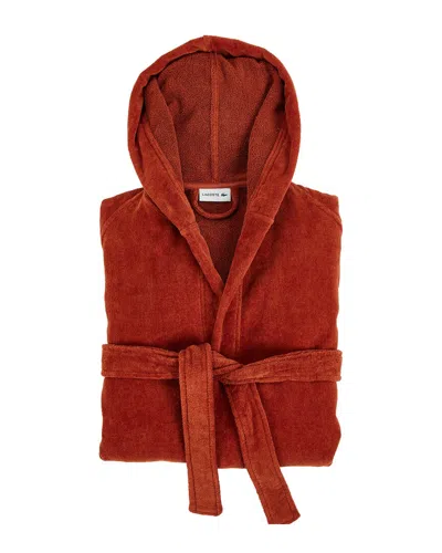 LACOSTE LACOSTE FAIRPLAY UNISEX HOODED BATHROBE