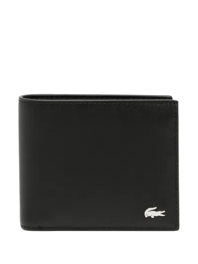 Lacoste Fitzgerald Leather Wallet In Black