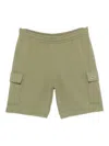 Lacoste Flap-pocket Drawstring Shorts In Green