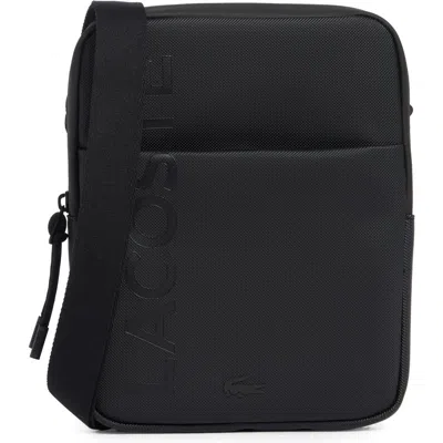 Lacoste Flat Crossover Bag In Black