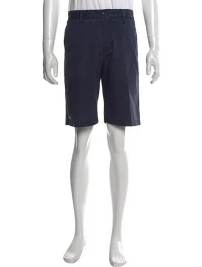 Pre-owned Lacoste Flat Front Shorts In Blue