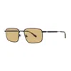 Lacoste Rectangle-frame Sunglasses In Black