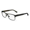 Lacoste Men's Black Rectangular Eyeglass Frames L2294 301 In Black