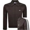 Lacoste Full Zip Collared Tracksuit Top Brown In Brown