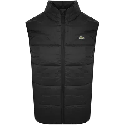 Lacoste Full Zip Logo Gilet Black