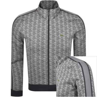 Lacoste Full Zip Sweatshirt Grey In Gray