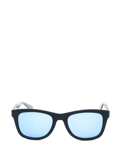 Lacoste Full-rim Rectangle-frame Sunglasses In Blue