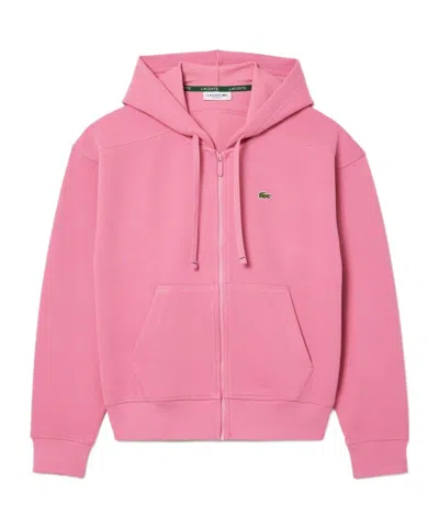 Lacoste Fullzip Hoodie In Pink