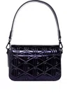 Lacoste Geometric-pattern Shoulder Bag In Purple