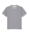 Lacoste Geometric Pattern T-shirt In Gray