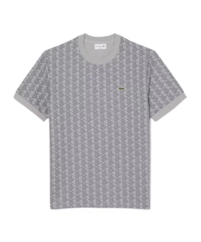 LACOSTE LACOSTE GEOMETRIC PATTERN T-SHIRT