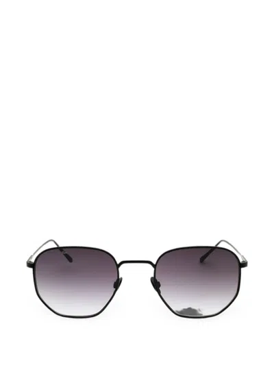 Lacoste Geometric-frame Sunglasses In Black