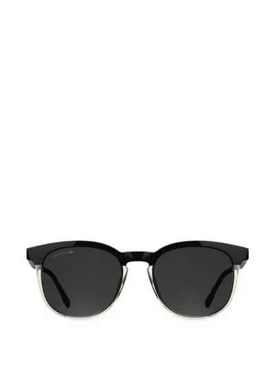 Lacoste Geometric-frame Sunglasses In Brown