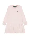Lacoste Girls' French Terry Dress - Big Kid In Pink