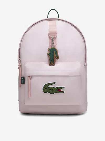 Lacoste Kids'  Girls Logo Backpack In Pink