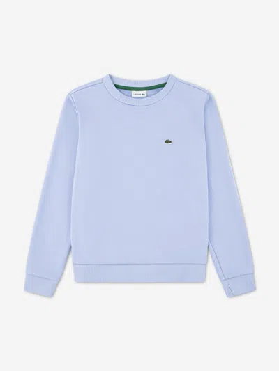 Lacoste Kids'  Girls Logo Sweatshirt In Blue