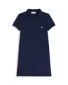 Lacoste Girls' Pique Dress - Big Kid In Blue
