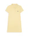 Lacoste Girls' Pique Dress - Little Kid In Yellow