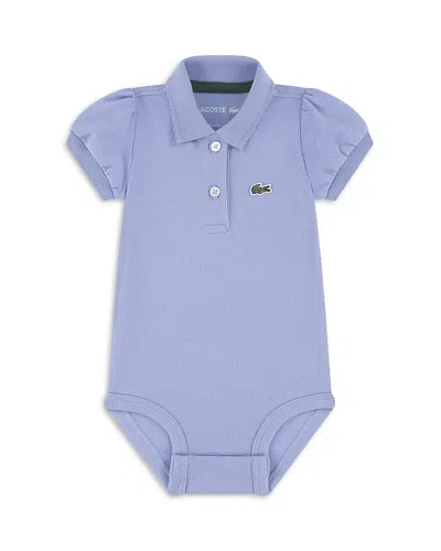 Lacoste Kids' Girls' Puff Sleeved Bodysuit - Baby In Blue
