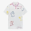 LACOSTE GIRLS WHITE COTTON TENNIS POLO DRESS