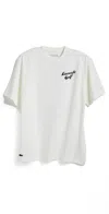 Lacoste Golf Print Jersey Tee Flour In White