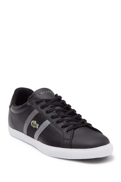 Lacoste Grad Vulc 120 Low Top Sneaker In 237 Blk/dk Gry