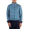 Lacoste Graphic Motif Jacquard Sweatshirt In Multi