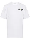 Lacoste Graphic-print Cotton T-shirt In White