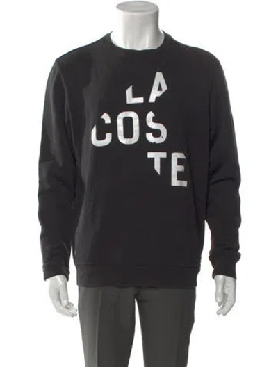 Pre-owned Lacoste Graphic Print Crew Neck Sweatshirt In Multi