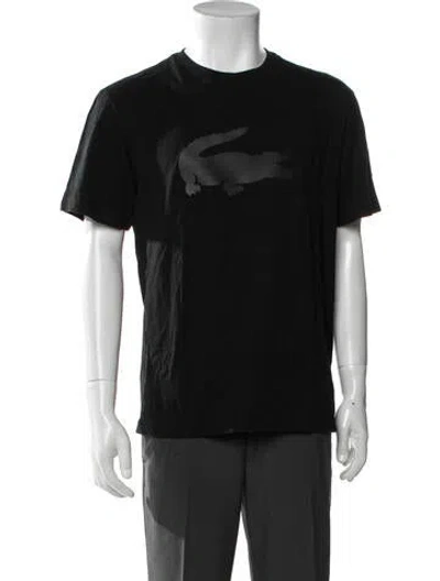 Pre-owned Lacoste Graphic Print Crew Neck T-shirt In Green