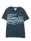 Lacoste Graphic-print T-shirt In Blue