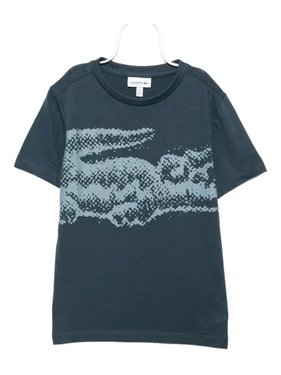 Lacoste Graphic-print T-shirt In Blue