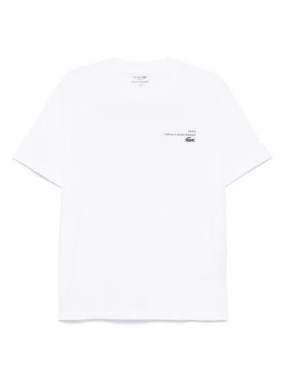 Lacoste Graphic-print T-shirt In White