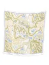 Lacoste Graphic-printed Scarf In Multi