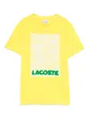 Lacoste Graphic-printed T-shirt In Yellow