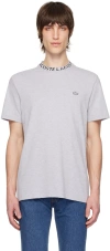 LACOSTE GRAY PATCH T-SHIRT
