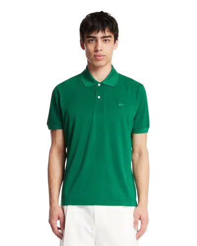 Lacoste Green Classic Fit Silk Pique Polo