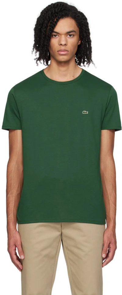 Lacoste Green Crewneck T-shirt In 132 Green